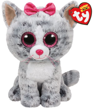 Beanie Boos Kiki (Grå Kat) - TY Bamser